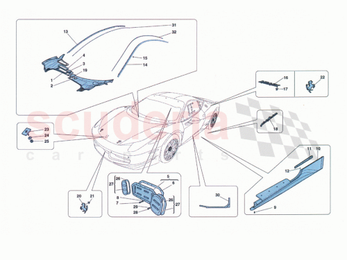 Part Diagram for Ferrari 84097200