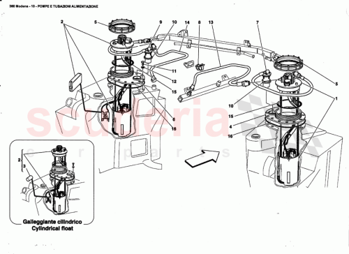 Part Diagram for Ferrari 171795