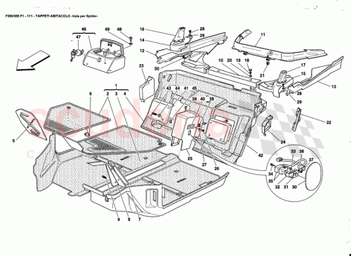 Part Diagram for Ferrari 64983600