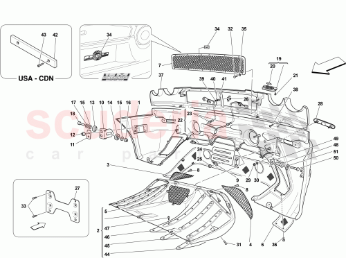 Part Diagram for Ferrari 15784077