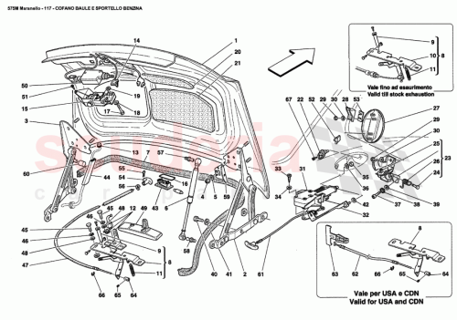 Part Diagram for Ferrari 63701800