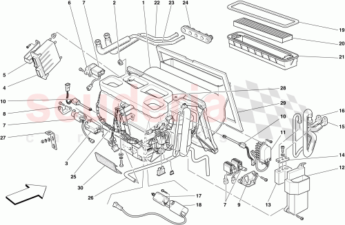Part Diagram for Ferrari 67014700