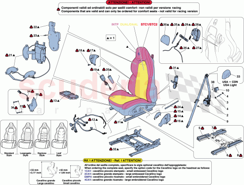 Part Diagram for Ferrari 85378200