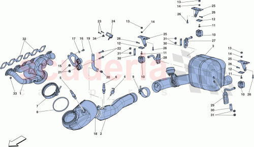 Part Diagram for Ferrari 303154