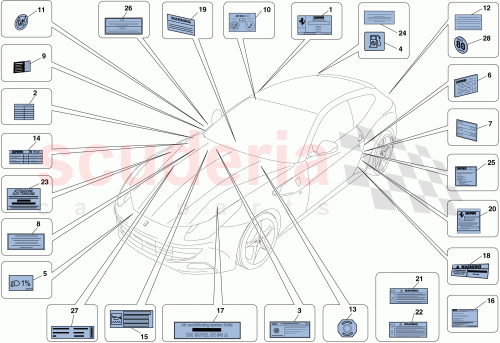 Part Diagram for Ferrari 280977