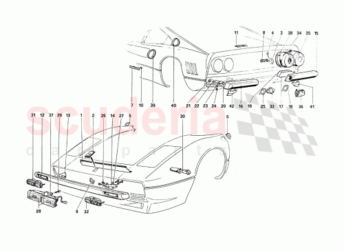 Part Diagram for Ferrari 61456200