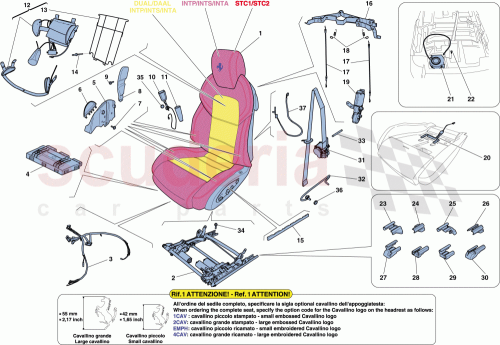 Part Diagram for Ferrari 84780600