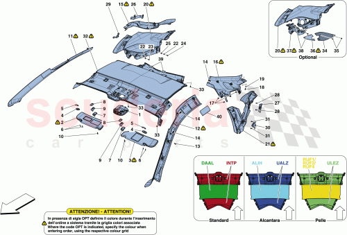 Part Diagram for Ferrari 89235100