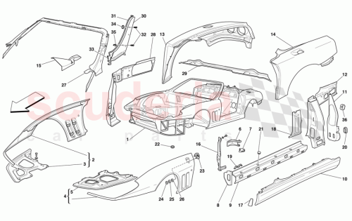 Part Diagram for Ferrari 66330400
