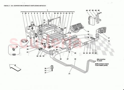 Part Diagram for Ferrari 64495100