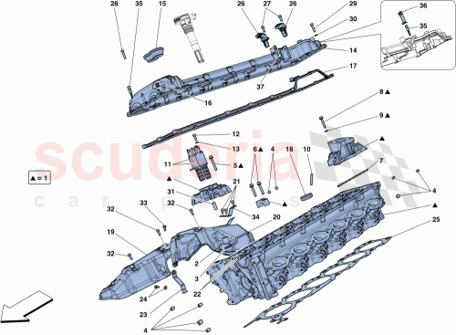 Part Diagram for Ferrari 343280