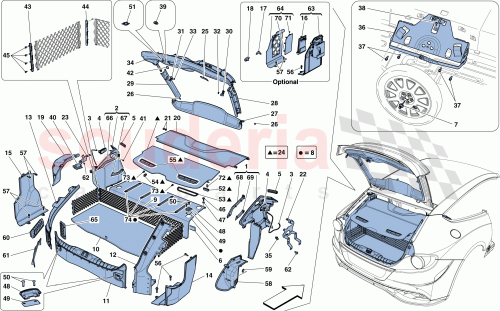 Part Diagram for Ferrari 84148000