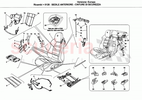 Part Diagram for Ferrari 7098
