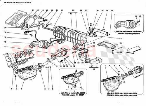 Part Diagram for Ferrari 180020