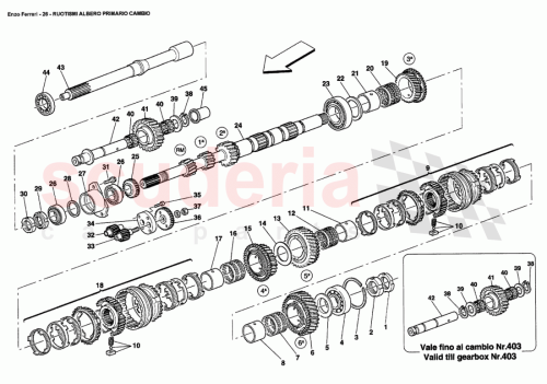 Part Diagram for Ferrari 190191