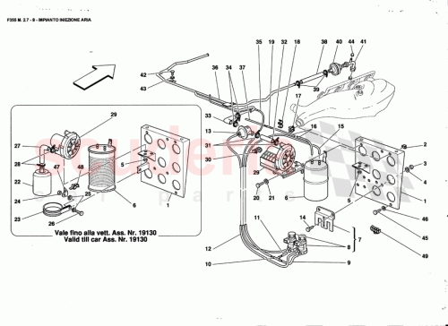 Part Diagram for Ferrari 151150