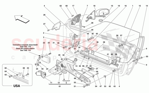 Part Diagram for Ferrari 64080900