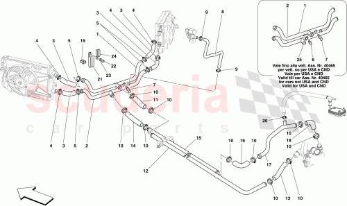 Part Diagram for Ferrari 65231800