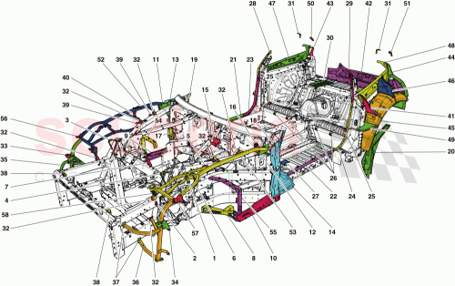 Part Diagram for Ferrari 87357800