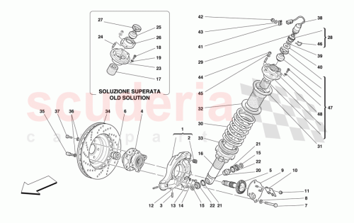 Part Diagram for Ferrari 173900