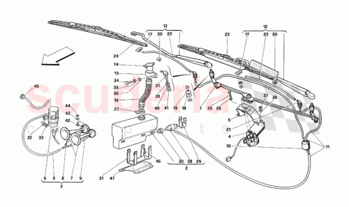 Part Diagram for Ferrari 64475200