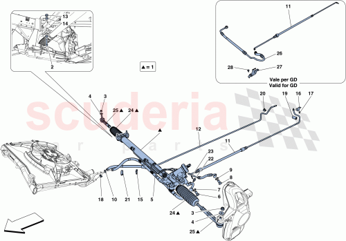 Part Diagram for Ferrari 322054