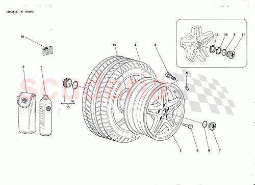 Part Diagram for Ferrari 165452