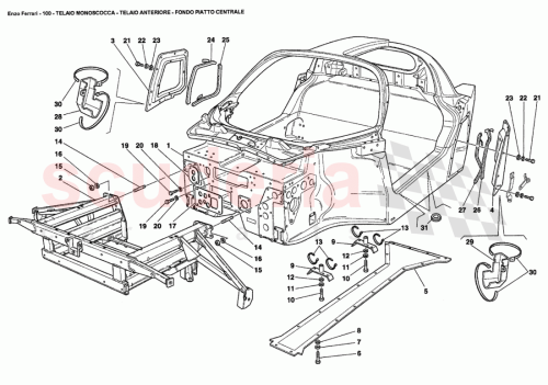 Part Diagram for Ferrari 192956