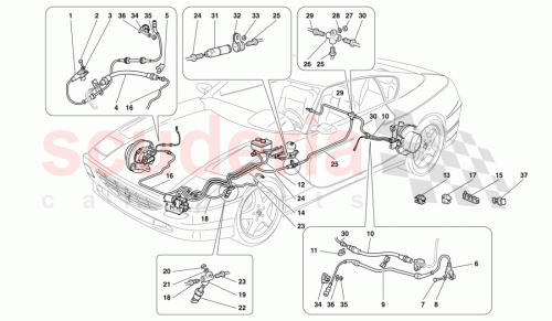 Part Diagram for Ferrari 154041