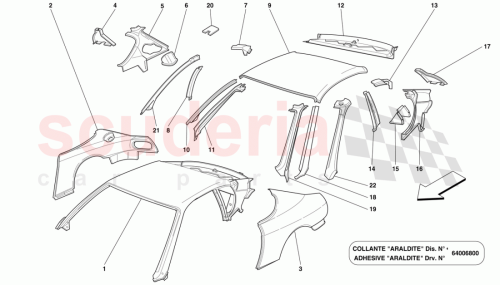 Part Diagram for Ferrari 63125200