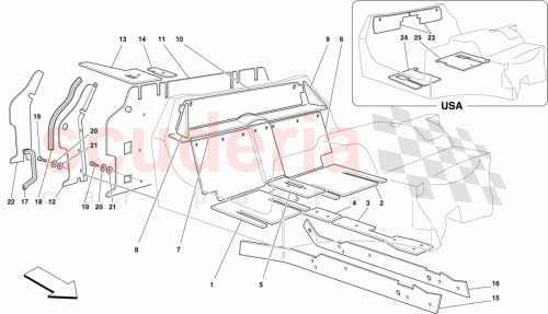 Part Diagram for Ferrari 64763500
