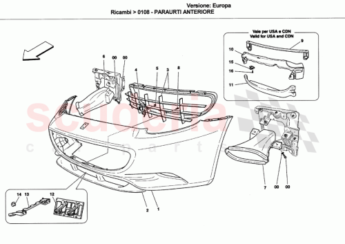 Part Diagram for Ferrari 69830700