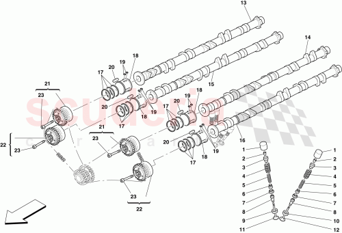 Part Diagram for Ferrari 10617020