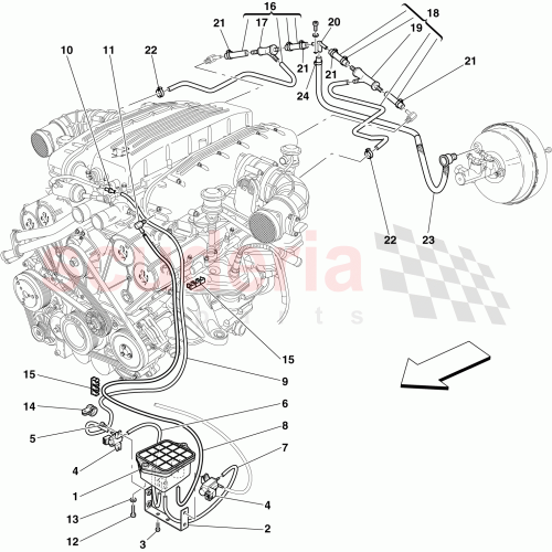 Part Diagram for Ferrari 204136