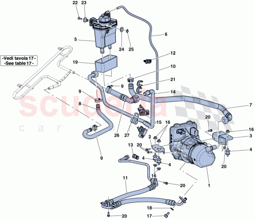 Part Diagram for Ferrari 327445
