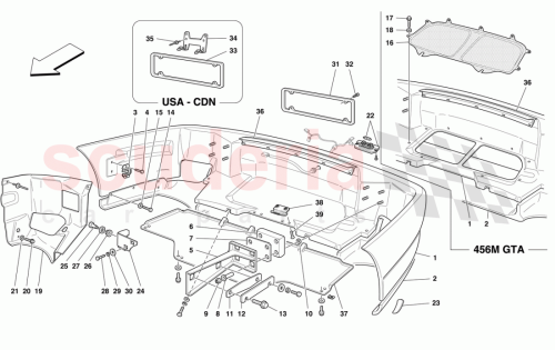 Part Diagram for Ferrari 65575100