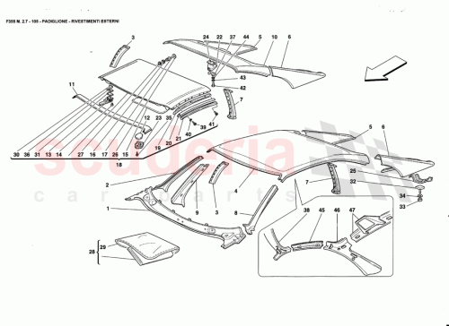 Part Diagram for Ferrari 64619200