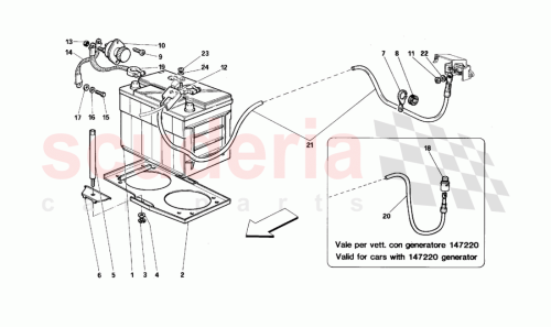 Part Diagram for Ferrari 105900