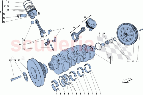 Part Diagram for Ferrari 315756