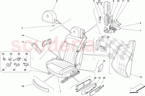 Part Diagram for Ferrari 81527900