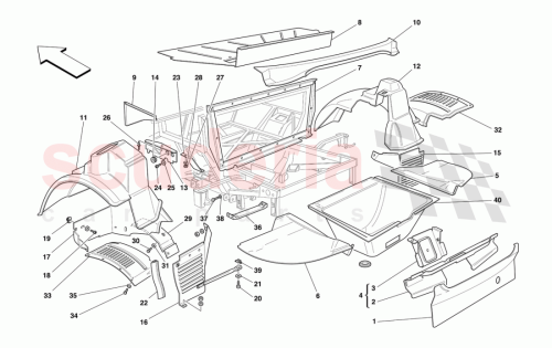 Part Diagram for Ferrari 66532700