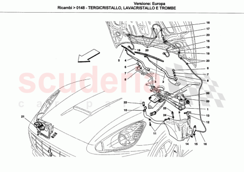Part Diagram for Ferrari 81653600