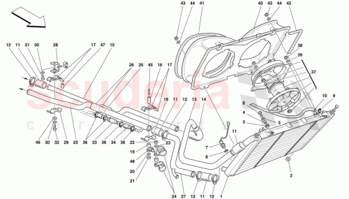 Part Diagram for Ferrari 168071