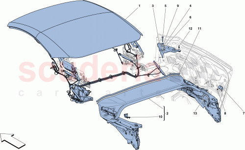 Part Diagram for Ferrari 80554200