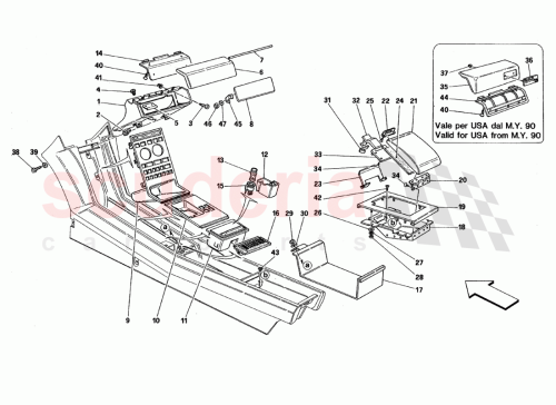 Part Diagram for Ferrari 61059600