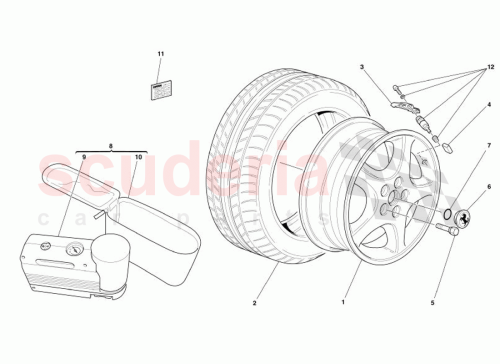 Part Diagram for Ferrari 181291