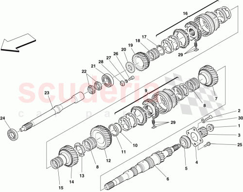 Part Diagram for Ferrari 230933