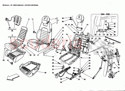 Part Diagram for Ferrari 66150500