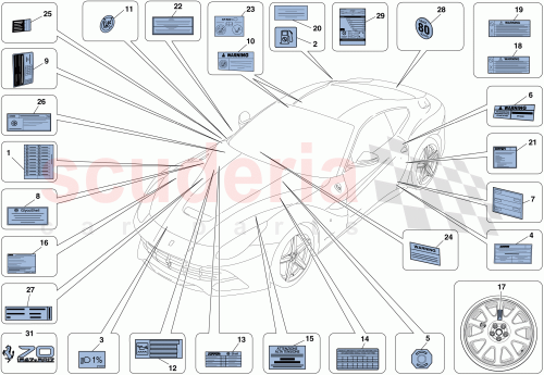 Part Diagram for Ferrari 295102