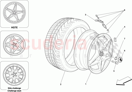 Part Diagram for Ferrari 234449